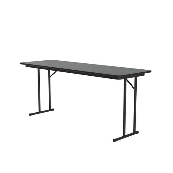Correll 3/4" High Pressure Folding Seminar Table in Montana Brown Granite