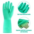 sixwipe 5 Pairs Rubber Cleaning Gloves for Household, Colorful Reusable