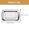 thumbnail image 4 of Shisuyan Stainless Steel Plate Large Serving Platter Food Storage Tray For Family Restaurant Hotel Easy Clean, 4 of 8