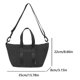 thumbnail image 2 of Mujeres Bolso Hombro Color Sólido Bolso Bolso Masa Nylon Al Aire Libre (negro), 2 of 8