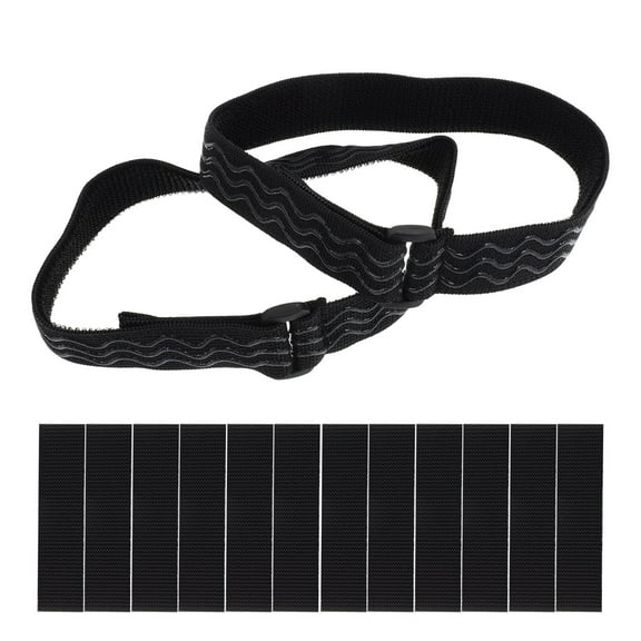 PENIKOKO Boot Straps 2Pcs Black Chinlon Polyester Rubber for Women Adjustable Boot Holder 17.7in