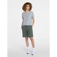thumbnail image 3 of Athletic Works Women's and Women's Plus Relaxed ButterCore Tee with Short Sleeves, Sizes XS-4X, 3 of 7
