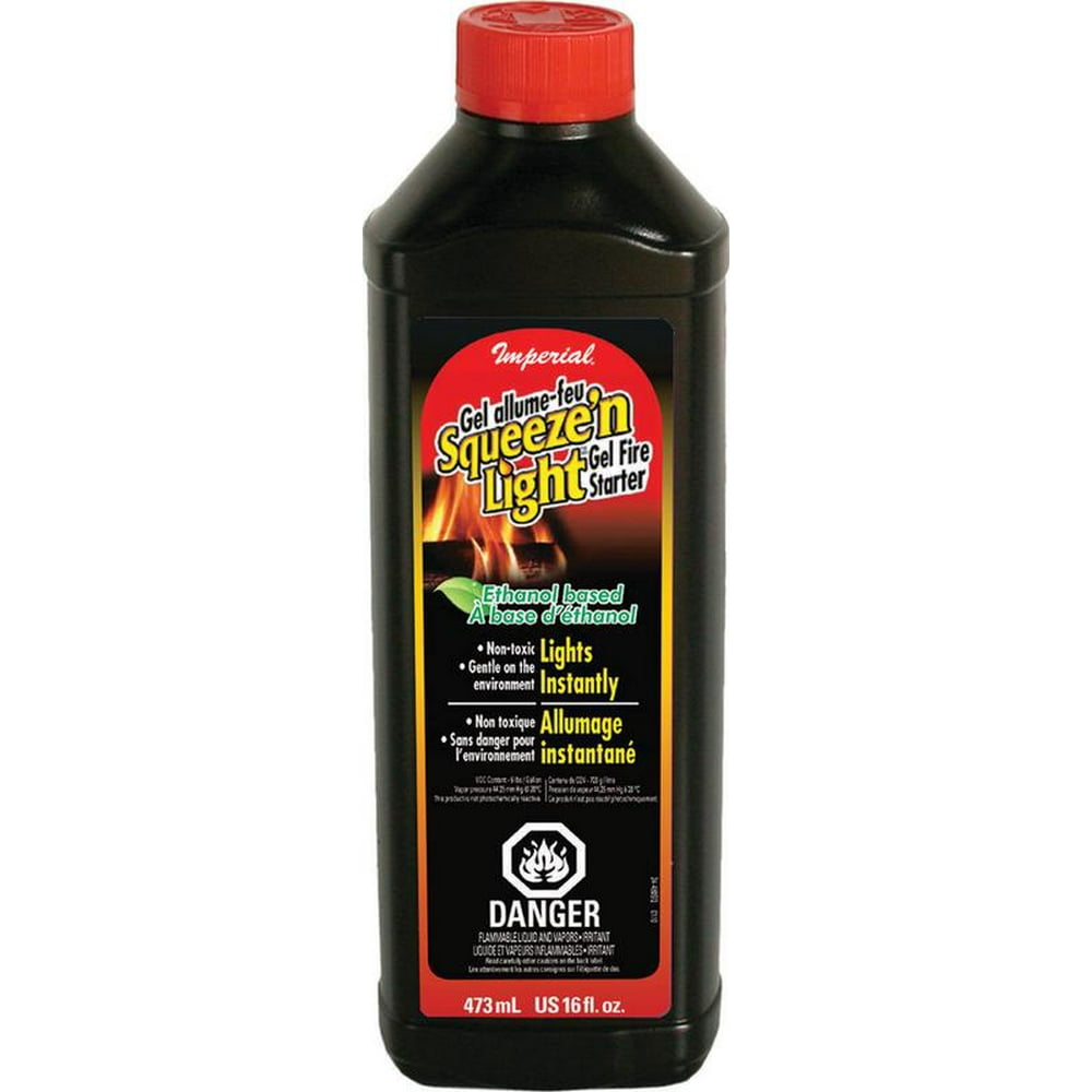 Imperial KK0291A Fire Starter Gel, 473 ml Bottle, Clear
