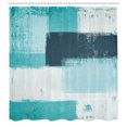 thumbnail image 3 of Ambesonne Abstract Shower Curtain, Grunge Design Art Abstract, 69"Wx70"L, Turquoise Aqua, 3 of 3