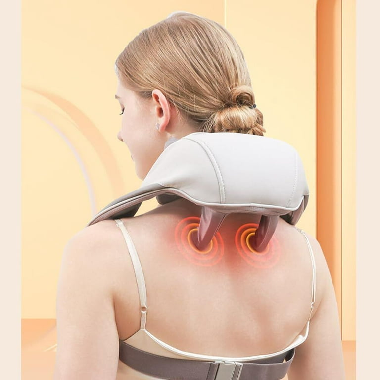 KNQZE Neck Massager with Heat, Electric Deep Tissue 4D Expert