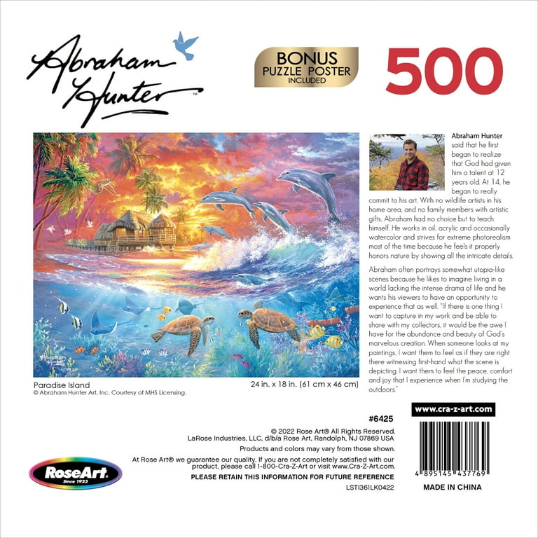 Cra-Z-Art Abraham Hunter 500-Piece Paradise Island Multicolor