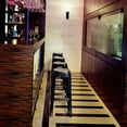 thumbnail image 3 of Compamia Tabouret de Bar en Polycarbonate 30 Pouces Noir Transparent, 3 of 4