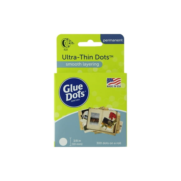 Glue Dots Ultra Mince 3/8" Boîte 300pc