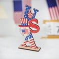 thumbnail image 4 of Independence Day Wooden Letter Ornaments Are Suitable For Desktop Decoration, 4 of 6