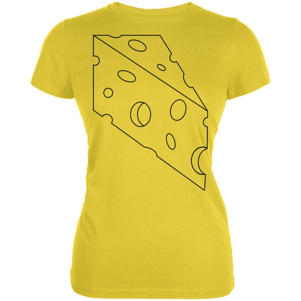 Old Glory Halloween Swiss Cheese Food Costume Juniors Soft T Shirt