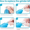 thumbnail image 4 of Dog Nail Grinder Replacement Head - Pet Nail Grinder Diamond Tip Replacement - 2 Pack, 4 of 8
