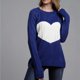 thumbnail image 5 of Mujer Moda Amor Mangas largas Cuello redondo Tops sueltos Blusa Suéter de punto Fridja  hjk1507, 5 of 5