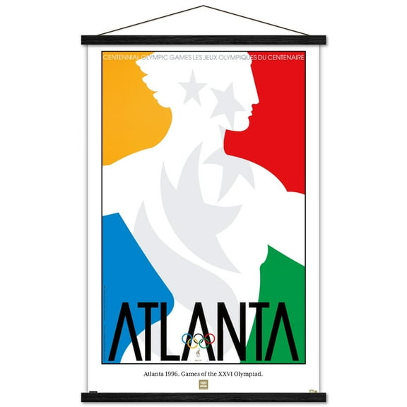 Team USA - Atlanta 1996. Games of the XXVI Olympiad. Wall Poster with Magnetic Frame, 22.375" x 34"