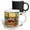 Multicolor, variant on 3drose, Clapsaddle – Santa Claus Riding on a Zeppelin, 11oz Two-tone Red Mug