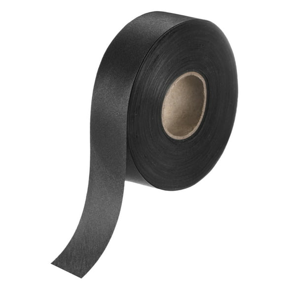 Uxcell 1-Pack Extra Wide Single Fold Bias Tape, 1.2 Inch x 55 Yards Satin Bias Tape for Sewing/Quilting/Hemming [Black]