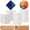 Square Round, variant on 72 Pieces Ceramic Coasters for Crafts, White Sublimation Coaster Blanks, Heat Transfer Ceramic Tiles for DIY Printing, Cork Backing Pads Included (Square Hexagon Round)