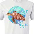 thumbnail image 4 of Inktastic Fort Lauderdale, Florida Swimming Sea Turtle with Bubbles T-Shirt, 4 of 5