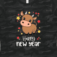 thumbnail image 4 of Inktastic Happy New Year Cute Ox Women's T-Shirt, 4 of 5