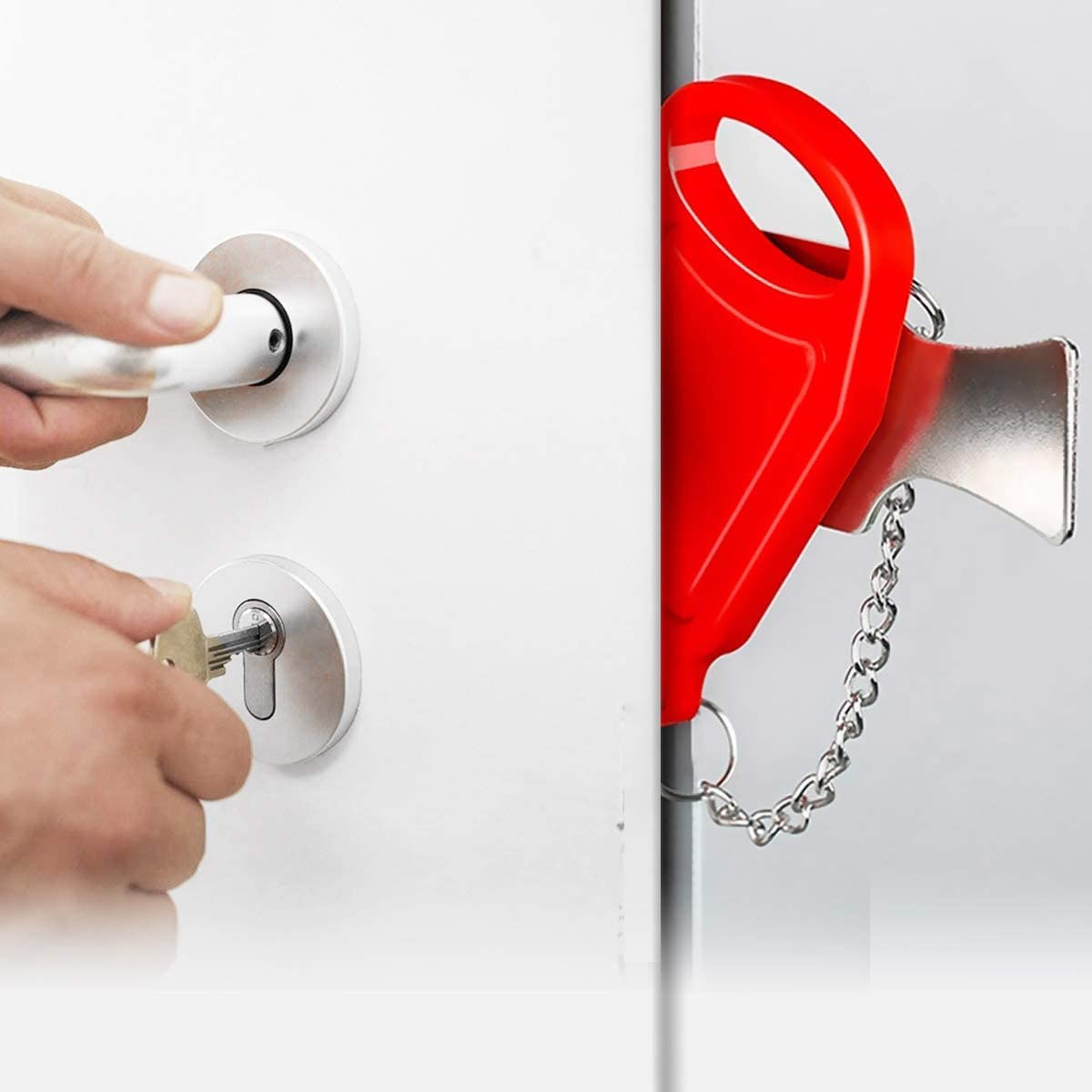 1 Pack Portable Door Lock, Extra Locks 