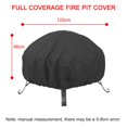 thumbnail image 3 of Cubierta para hoguera transpirable Tela Oxford Resistente al desgaste Patio al aire prueba de polvo Protect Brazier Cover para negro y grande shamjiam Cubierta para pozo de fuego, 3 of 8