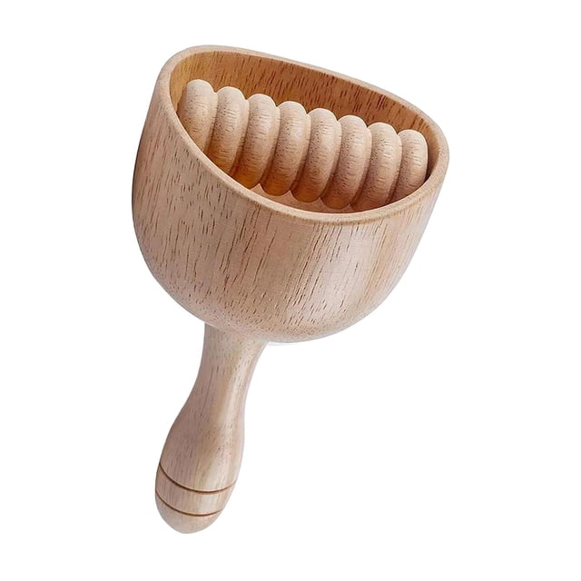 Copa sueca Relajante manual de madera Mejora , Herramienta ligera para esculpir el cuerpo para de oficina Masajista Con rodillos18cmX9CM SM SunniMix ayudante de masaje