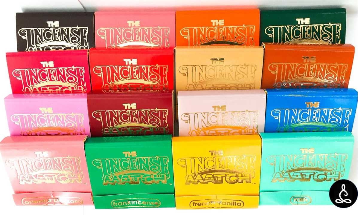 Incense Matches: Lot of 10 Assorted Variety Scented Match Books, 300 strikes!
