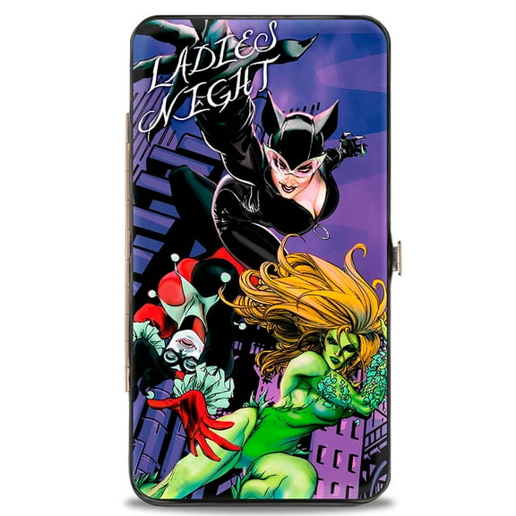 DC Comics Wallet, Hinged, Gotham City Sirens Ladies Night Issues 19 and 11 Cover Poses, Vegan Leather