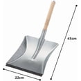 thumbnail image 4 of Redecker Dust Pan with Untreated Beechwood Handle, 17-3/4-Inches, Zinc-Coated Steel, 4 of 4