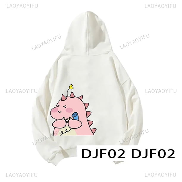 Sudadera con capucha de dinosaurio de dibujos animados para hombre