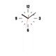 thumbnail image 2 of Reloj de pared moderno de crucifijo acrílico silencioso sin tictac • Rojo blanco negro • Reloj decorativo de 12x7 pulgadas • Dormitorio del salón Decoración del hogar de Halloween, 2 of 6