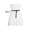 thumbnail image 6 of INSPIRE CHIC Women's Adjustable Single Pin Buckle Skinny Braided Belt waist:26-33 Brown, 6 of 6