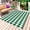 Green, variant on Grey Plaid Outdoor Rug for Patio/Deck/Porch, Non-Slip Large Area Rug 4 x 6 Ft, Modern Minimalist Geometric Gingham Checkered Indoor Outdoor Rugs Washable Area Rugs, Camping Rug Carpet Runner