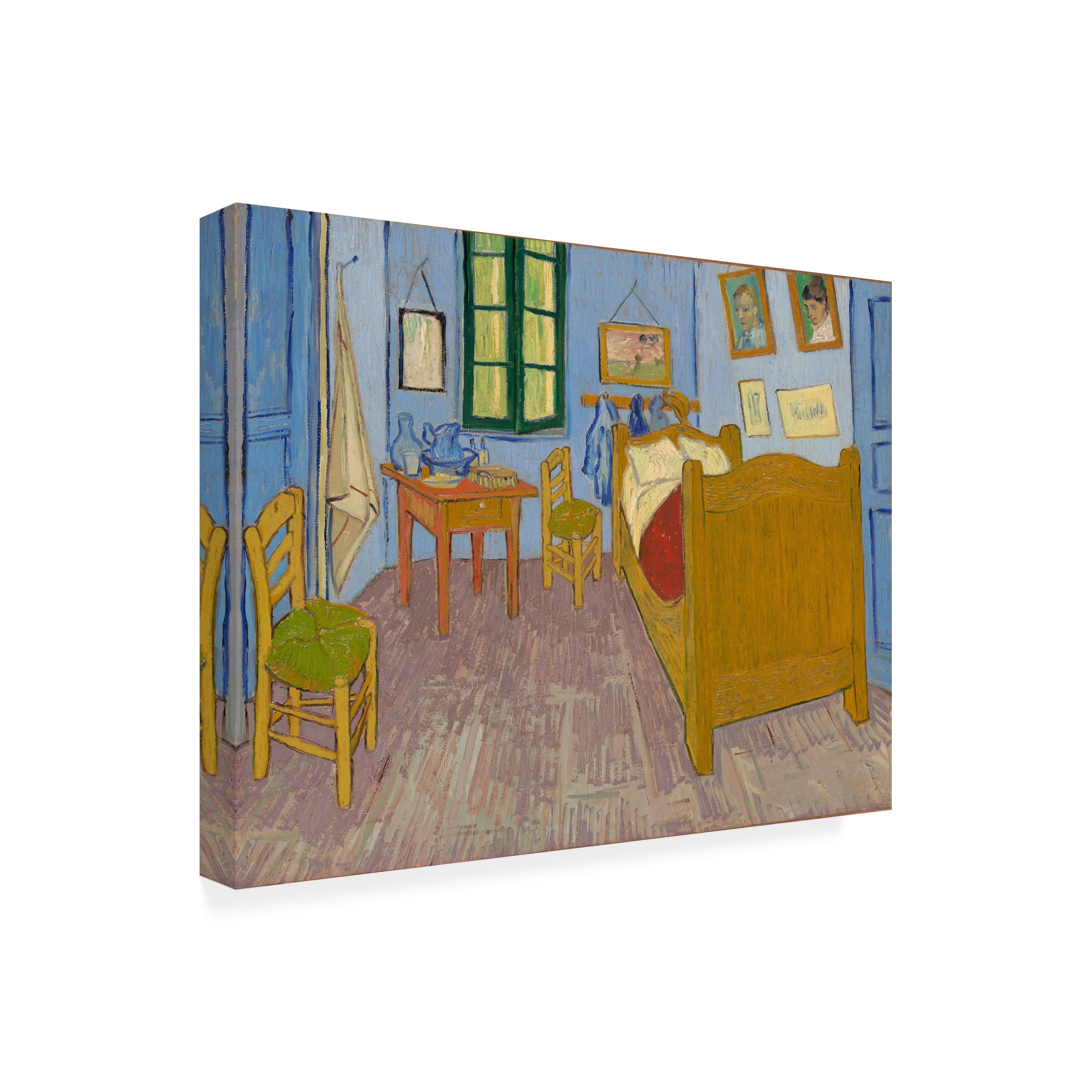 Trademark Fine Art Vincent Van Gogh Van Gogh's Bedroom at Arles Canvas Wall Art - 18x24