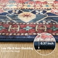 thumbnail image 4 of Lalado 8ft x 10ft Area Rugs for Living Room Washable Rugs Boho Floral Carpet Soft Low Pile Non-Slip Rug for Bedroom Dining Room Indoor Vintage Home Decor, Red, 4 of 11