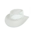 thumbnail image 2 of CTM Unisex Twisted Straw Gambler Hat, 2 of 5