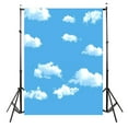 3X5Ft Blue Sky White Cloud Photography Backdrop Screen Background