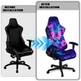 thumbnail image 5 of Xixirimido Butterfly Floral Galaxy Print Gaming Chair Covers Stretch Removable Washable Computer Reclining Gaming Chair Protector Slipcovers with Armrest Covers, 5 of 8
