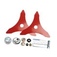 thumbnail image 4 of Cuchillas de repuesto para cortacésped de 3 dientes, accesorios resistentes, piezas profesionales para cortacésped, cuchillas para recortadora de malezas, para vegetación 16 piezas, 4 of 8
