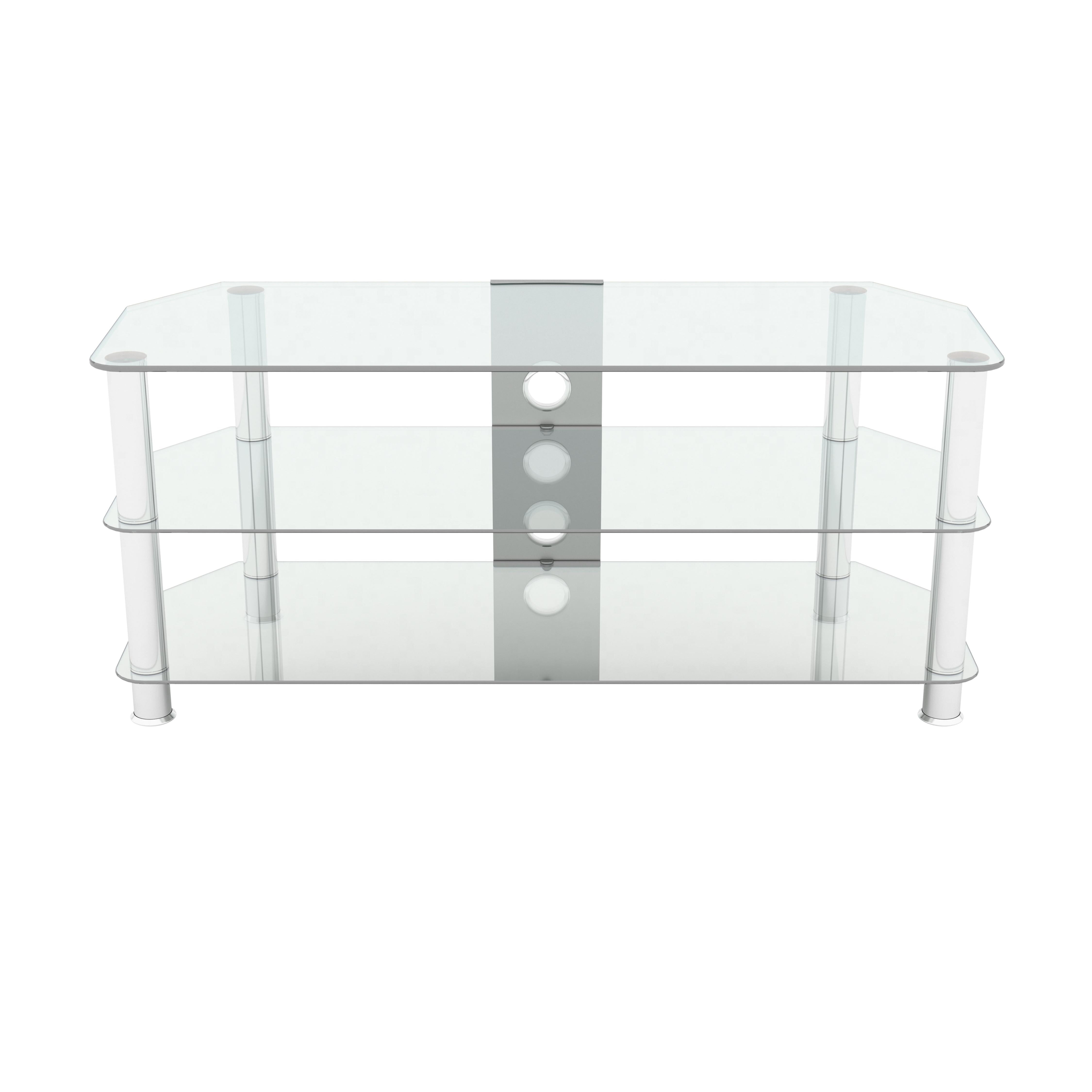 Avf Classic Corner Glass Tv Stand With Cable Management For 55 Screen