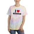 thumbnail image 1 of I Love Houston! Tie-Dye Spiral Women -Smartprints Designs, Female Large, 1 of 2