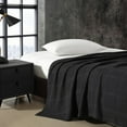 thumbnail image 3 of Kenneth Cole Lightweight Cotton Home Bedding, Cozy Blanket for All Seasons, Queen, Black C84, 3 of 3