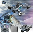 thumbnail image 2 of Pisexur Electrónica para Hombres Drone con Cámara ESC Motor sin Escobillas Control Remoto Evita Obstáculos y Luces Geniales Cuadricóptero RC 2.4G Retención de Altitud Zoom 50x Electrónica para Niños,, 2 of 9