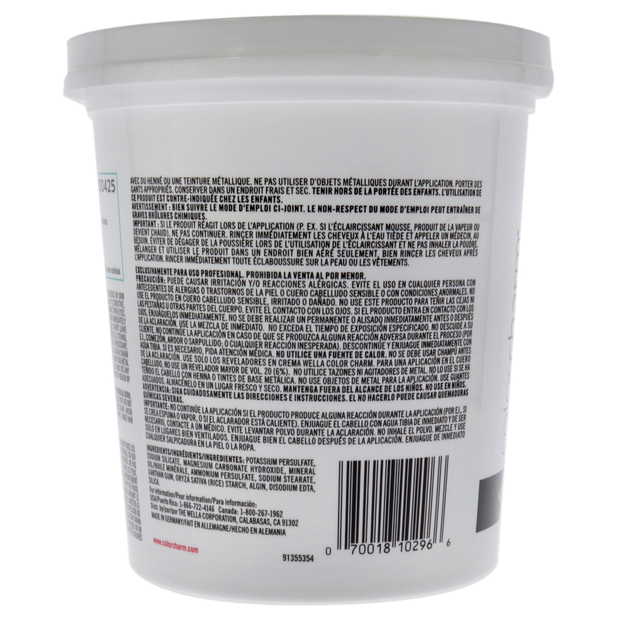 Wella Color Charm Powder Lightener , 16 oz Lightener