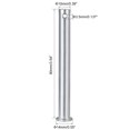 thumbnail image 2 of Single Hole Clevis Pins,10mm x 90mm Flat Head Zinc-Plating Steel  10Pcs, 2 of 5