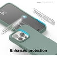 thumbnail image 6 of elago Compatible with iPhone 15 Pro Case, Liquid Silicone Case, Full Body Protective Cover, Shockproof, Slim Phone Case, Anti-Scratch Soft Microfiber Lining, 6.1 inch (Midnight Green), 6 of 7