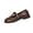 Coffee, variant on Womens Low Chunky Heel Loafers Classic Round Toe Slip On Office Uniform Shoes Women's Flats Casual Work Walking Dress Shoes Business