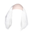 thumbnail image 4 of Peluca de gorro calvo para fiesta de disfraces, peluca con pelo a los lados, larga, calva, científica loca para Halloween, actuación en escenario Blanco, 4 of 8