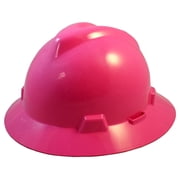 Hard Hat, V-Gard, Polyethylene, 4 Point Pinlock, Type 1, Class E, Hot Pink 10156374