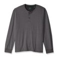 thumbnail image 2 of GH Bass & Co. Camiseta Henley de jersey trenzado de carbono para hombre, gris, XX-Large G.H. Bass & Co. henley, 2 of 2
