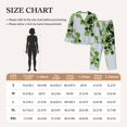 thumbnail image 6 of Disketp Pajamas Set Long Sleeve Sleepwear Womens Button Down Nightwear Pj Sets-Watercolor Green Leaves, 6 of 9